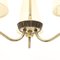 Lampada da soffitto a tre luci in ottone di Sonja Katzin, anni '50, Immagine 8