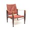 Cognac Leather Safari Chair by Kaare Klint for Ruud Rasmussen, 1960s, Image 2