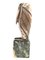 Pelikan, Mitte 20. Jh., Bronzeskulptur auf grünem Marmorsockel 2