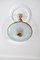 Italian Brass & Crystal Glass Ceiling Lamp from Fontana Arte, 1950s 4