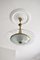 Italian Brass & Crystal Glass Ceiling Lamp from Fontana Arte, 1950s 3