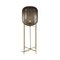 Oda Big in Smoky Grey and Brass Floor Lamp by Sebastian Herkner for Pulpo 1