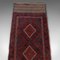 Long Vintage Meshwari Kilim Wool Runner Rug, 1930 10