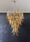 Vintage Italian Amber Murano Glass Chandelier 2