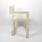 Moderner weißer Holzstuhl von Gerrit Rietveld 6