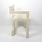 Modernist White Wooden Chair by Gerrit Rietveld 6