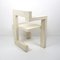 Modernist White Wooden Chair by Gerrit Rietveld 5