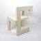 Sedia modernista in legno bianco di Gerrit Rietveld, Immagine 3