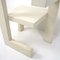 Modernist White Wooden Chair by Gerrit Rietveld 9