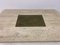 Travertine and Brass Coffee Table, 1970s 8