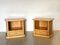 Wicker and Bamboo Bedside Tables, 1980s, Set of 2 1