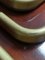 Vassoi Art Déco in mogano con maniglie in ottone, anni '20, set di 5, Immagine 8