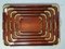 Art Deco Mahogany Wooden Trays With Brass Handles, 1920s, Set of 5 14