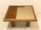 Tavolino da caffè in legno e specchio, anni '80, Immagine 6