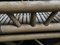 Mesa de centro plegable de bambú y ratán con bandeja, años 70., Imagen 11
