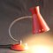 Vintage French Red Diabolo Cocotte Table or Wall Lamp with Swan Neck, 1950s 12