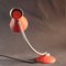 Vintage French Red Diabolo Cocotte Table or Wall Lamp with Swan Neck, 1950s, Image 7