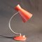 Vintage French Red Diabolo Cocotte Table or Wall Lamp with Swan Neck, 1950s 4
