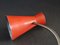 Vintage French Red Diabolo Cocotte Table or Wall Lamp with Swan Neck, 1950s, Image 3