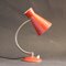 Vintage French Red Diabolo Cocotte Table or Wall Lamp with Swan Neck, 1950s 1