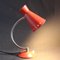 Vintage French Red Diabolo Cocotte Table or Wall Lamp with Swan Neck, 1950s 2