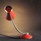 Vintage French Red Diabolo Cocotte Table or Wall Lamp with Swan Neck, 1950s 6