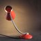 Vintage French Red Diabolo Cocotte Table or Wall Lamp with Swan Neck, 1950s, Image 6