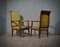 Fauteuils Mid-Century en Laiton et Velours, 1950, Set de 2 6