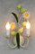 French Tôle Flower Wall Lights, 1960s, Set of 2 2