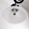 Large Italian Chrome Chandelier and Opal White Glass with 3 Lights, 1970s, Image 6