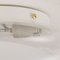 Murano Glass Blown Crystal with Large Opal White Spot Ceiling Lamp from Leucos, 1980s 7