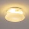 Murano Glass Blown Crystal with Large Opal White Spot Ceiling Lamp from Leucos, 1980s 4