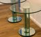 Glas Beistelltische mit Spiegelglas von Luigi Massoni für Gallotti & Radice, 2er Set 2