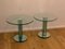 Glass Side Tables with Mirroring Glass by Luigi Massoni for Gallotti & Radice, Set of 2 6