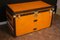 Orange Steamer Trunk from Louis Vuitton, 1910s, Image 1