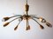 Italian Brass Chandelier by Pietro Chiesa for Fontana Arte, 1940s, Image 1