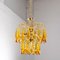 Lampada Hollywood Regency Mid-Century in ottone con cristalli di Boemia, Immagine 4