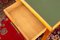 Scrivania grande in legno massiccio con cassetti di Ministerial Office impiallacciata in legno di faggio, Italia, anni '50, Immagine 13
