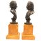 Esculturas de busto Grand Tour francesas antiguas de bronce. Juego de 2, Imagen 10