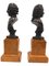 Antique French Grand Tour Bust Sculptures in Bronze, Set of 2, Image 6