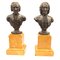Antique French Grand Tour Bust Sculptures in Bronze, Set of 2 9