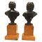 Antike französische Grand Tour Büsten-Skulpturen aus Bronze, 2er Set 8