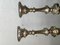 Wooden Candlesticks Covered in Silver Leaf, Set of 2 6