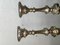 Wooden Candlesticks Covered in Silver Leaf, Set of 2, Image 6