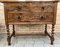 Spanish Carved Walnut Console Table with Turned Legs and 3 Carved Drawers, Early 20th Century, Image 4