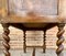 Spanischer Konsolentisch aus geschnitztem Nussholz mit gedrechselten Beinen und 3 geschnitzten Schubladen, frühes 20. Jh 5