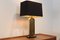 23 ct Goldplated Handmade Etched Table Lamp by Georges Mathias for M2000 Design, 1970s 2