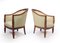 Art Deco French Armchairs in Carved Pear-Wood, Set of 2 2