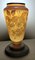 Liberty Style French Grey Opaline Glass Vase with Hand Painted Flowers, Image 15