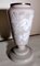 Liberty Style French Grey Opaline Glass Vase with Hand Painted Flowers 2